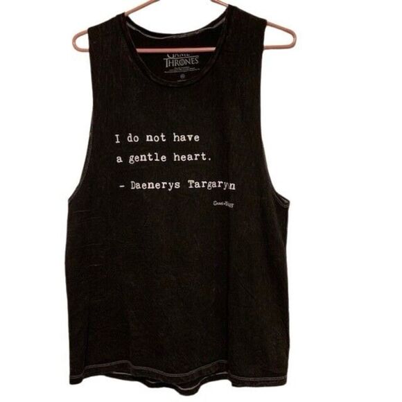 GAME OF THRONES I DO NOT HAVE A GENTLE SHIRT SIZE XXL TANK TOP *Read* - Picture 1 of 3